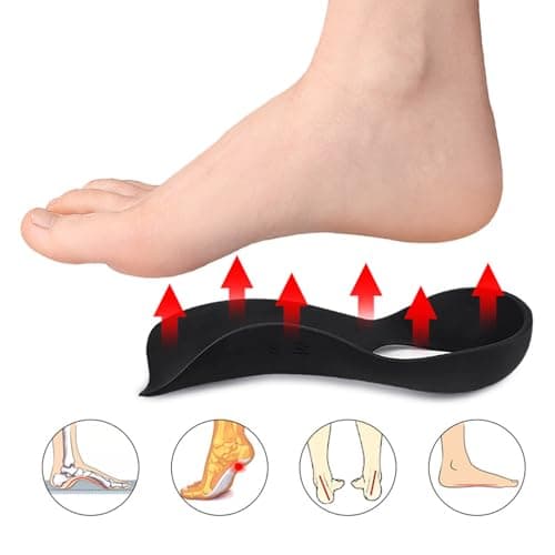 High Arch Supports Orthotics Shoe Insoles, Relieve Foot Pain & Over-Pronation(S/M/L)-bkM