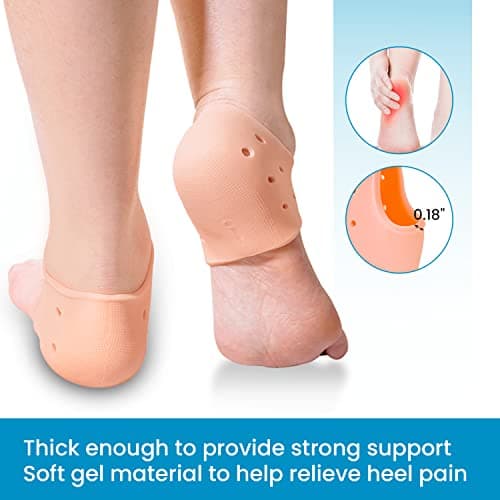 Sumiwish 6 PCS Thick Heel Cushions for Pain Relief, Plantar Fasciitis & Heel Spurs