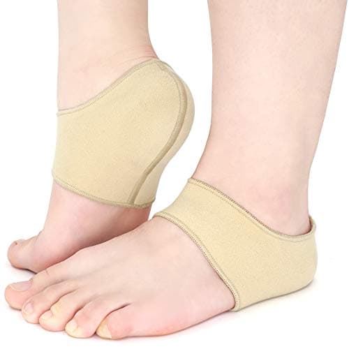 SQHT Women's & Men's Heel Protectors for Cracked Heels, Plantar Fasciitis, Heel Spurs, Size Large