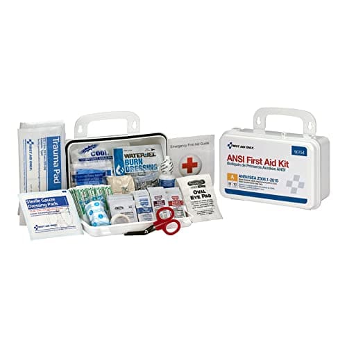 ANSI A2015 OSHA Compliant First Aid Kit - 25-Person Emergency Kit — Black