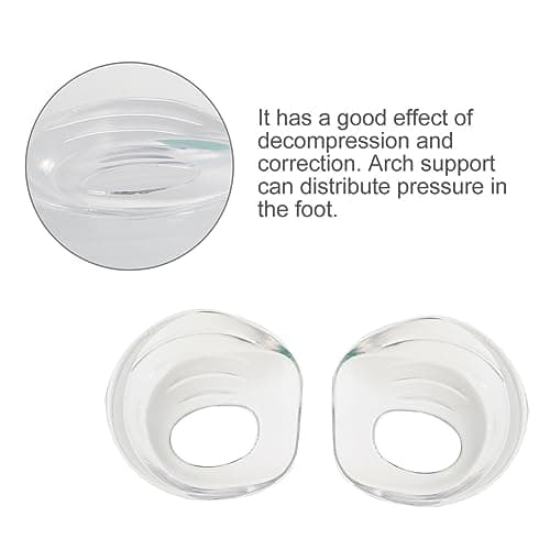 Healifty 2 Pair Silicone Gel Heel Cups - Foot Comfort Pads for Plantar, Heel & Achilles Support