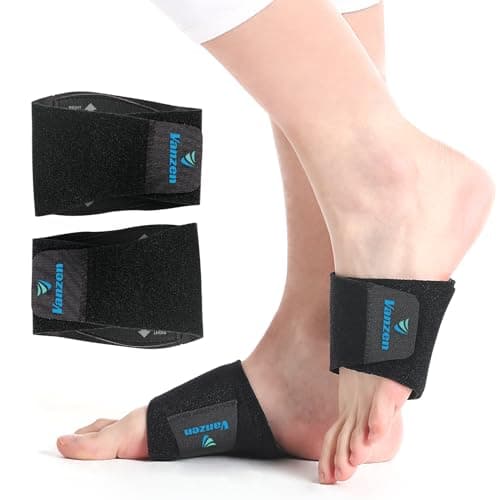 Arch Support Insoles (2PCS), Breathable Foot Support for Fallen, High, and Flat Feet - One Size, Black