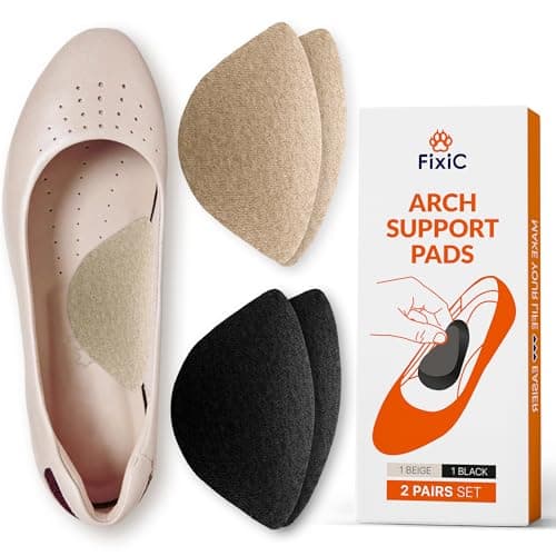 Fixic Self-Adhesive Arch Support Inserts - Flat Feet Corrector - 2 Pairs Set