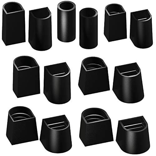 Stiletto & Pump Cap Protectors | 10 Sizes, Anti-Slip, Grass Covers — Black