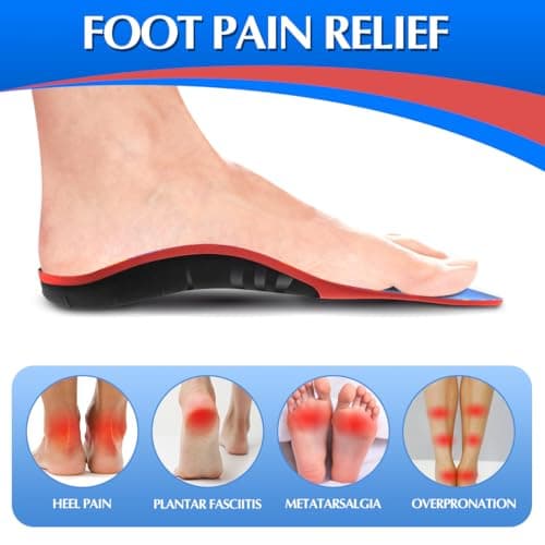 High Arch Support Insoles for Plantar Fasciitis Relief