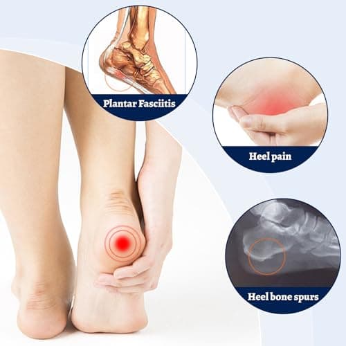 Silicone Gel Heel Cups for Plantar Fasciitis and Heel Pain