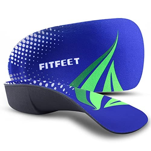Rigid Arch Support Insoles for Flat Feet & Over-Pronation, Plantar Fasciitis Relief M