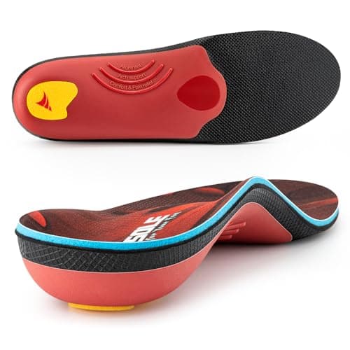 VALSOLE High Arch Support Insole, 220+ lbs, Plantar Fasciitis Pain Relief