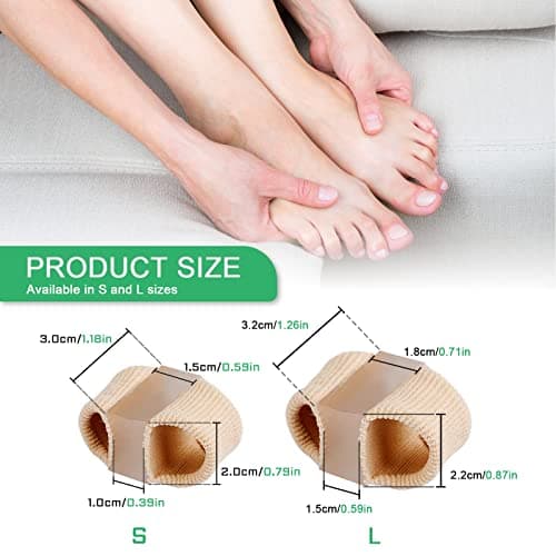 Toe Separators with 2 Loops for Bunion Pain Relief - 1 Pair