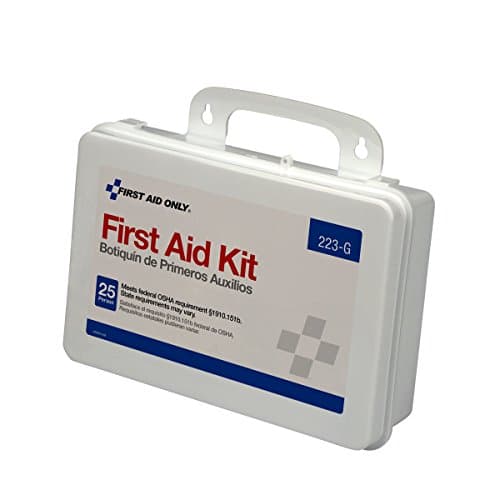 25-Person Emergency First Aid Kit for Office, Home, Construction with Gasket, 107 Pieces