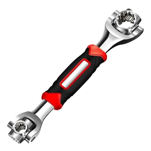 52-in-1 Stainless Steel Wrench with Rotating Head, Universal Tool for Automotive and Home Repairs