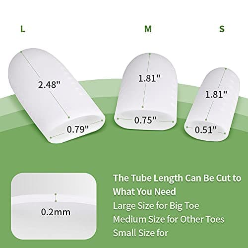16 PCS Silicone Toe Protectors for Pain Relief from Corns, Blisters, and Ingrown Toenails