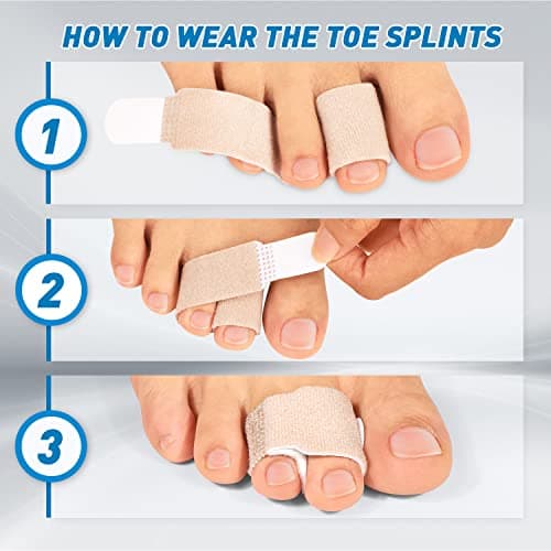 Crooked Toes & Hammer Toes Straightener - 9 Packs Toe Splints