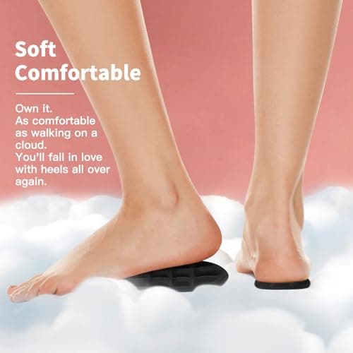 High Heel Pain Relief Cushions, Plantar Fasciitis Inserts (2 Pairs)