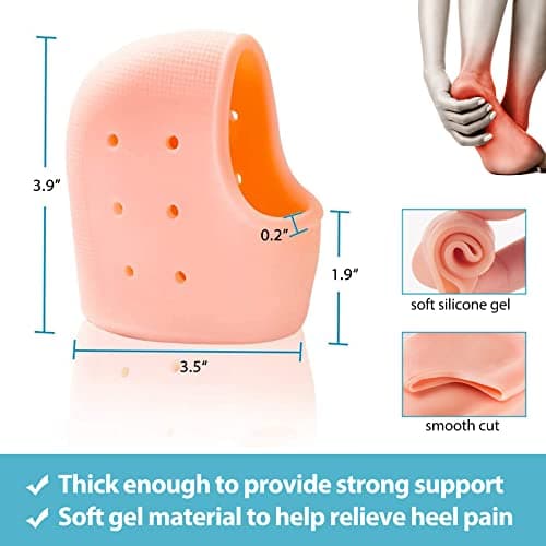 Gel Heel Protectors for Achilles Tendinitis, Blisters, and Plantar Fasciitis