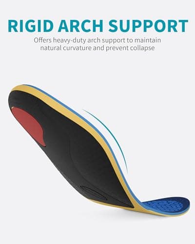 WalkHero Heavy Duty Pain Relief Shoe Inserts, Glacial Blue (Mens 9-9.5 | Womens 11-11.5)