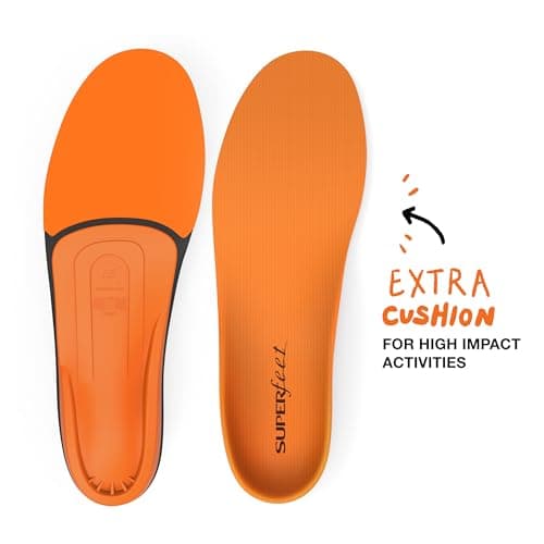 Superfeet All-Purpose High Impact Support Insoles (Orange) - Trim-To-Fit Arch Support Insert