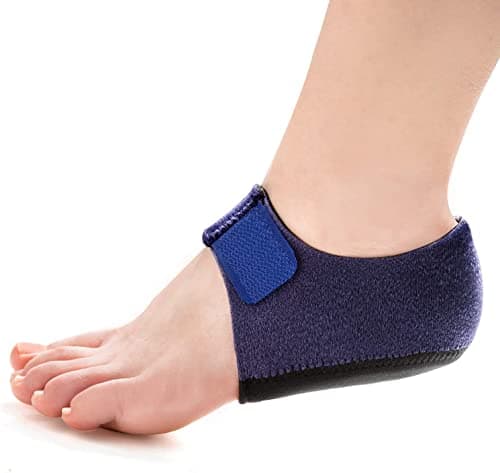 Welnove 2PCS Heel Protectors for Plantar Fasciitis, Heel Pain Relief — Blue - Primary