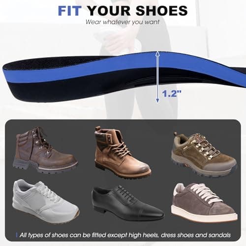 Plantar Fasciitis Insoles, Arch Support for Men and Women, Pain Relief Running and Standing All Day