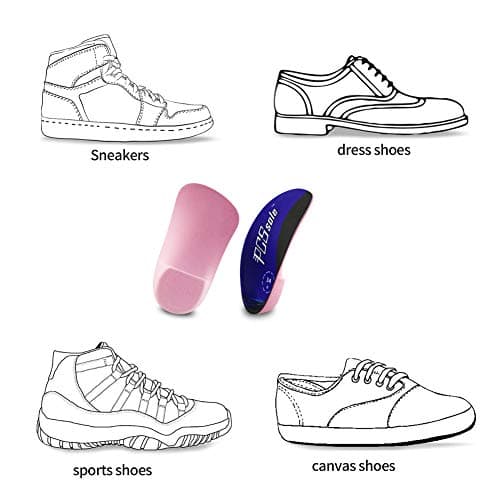 PCSsole XL Arch Supports for High Arches, Plantar Fasciitis, Heel Pain (Men 9-11/Women 10-12)