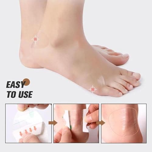 Zealburst Ultra-Thin Invisible Heel Protector Pads, Anti-Blister Waterproof Stickers (A-200pcs, L)