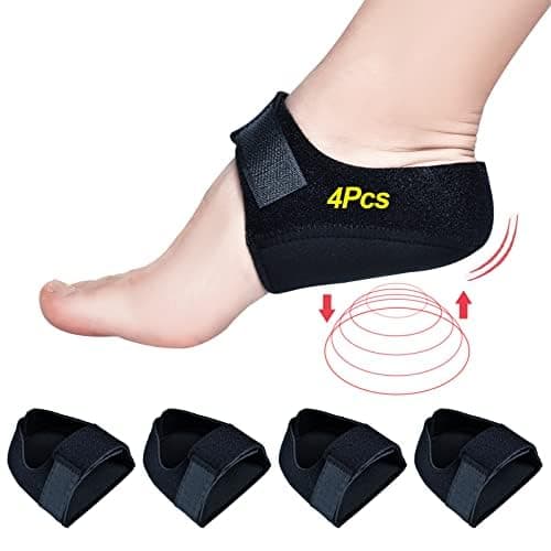 Plantar Fasciitis Heel Cups, Black L Size Relief Protectors