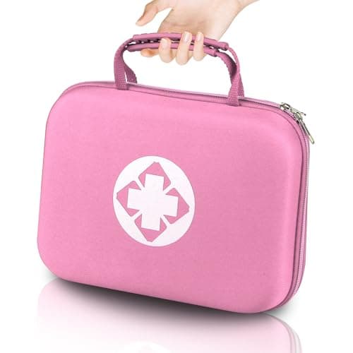YIDERBO Portable Red First Aid Kit 299PCS Multi-Purpose Survival Gear Outdoor Yarding — 299Pcs-Plus-Pink