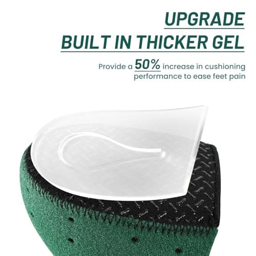 Heel Cushions for Plantar Fasciitis Heel Pain - Welnove Anti-Slip Heel Cups for Men and Women (Size S)