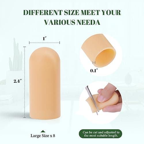 Gel Toe Caps: Toe Protectors for Women and Men - Cushions and Protects Toes