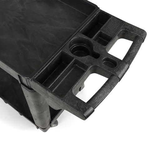 Heavy Duty SIMPLI-MAGIC Rolling Cart with Deep Shelves and Ergonomic Handle