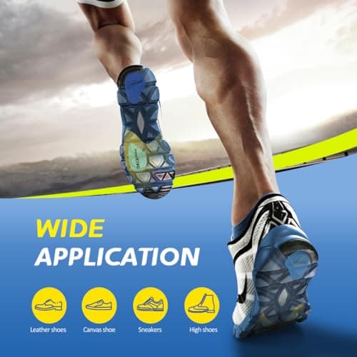 Heavy Duty Plantar Fasciitis Insoles for Men & Women - Arch Support & Foot Pain Relief L