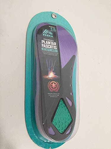 RBX Women's 3/4 Size Ortho Insoles for Plantar Fasciitis Relief — Purple