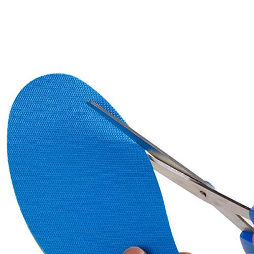 Super-Soft, Sweat-Absorbent 2-Packs Double-Colored Foam Insoles Fit Any Shoes (Blue/Black)