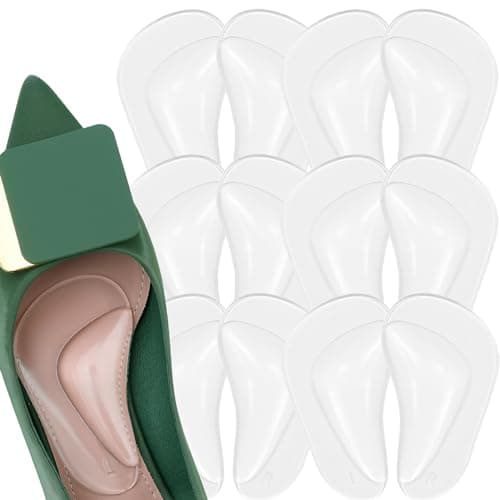 Black Gel Arch Support Insoles for Flat Feet and Plantar Fasciitis — Clear
