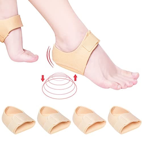 Plantar Fasciitis Heel Cups, Black L Size Relief Protectors — Beige, S Size