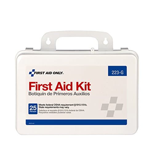 25-Person Emergency First Aid Kit for Office, Home, Construction with Gasket, 107 Pieces