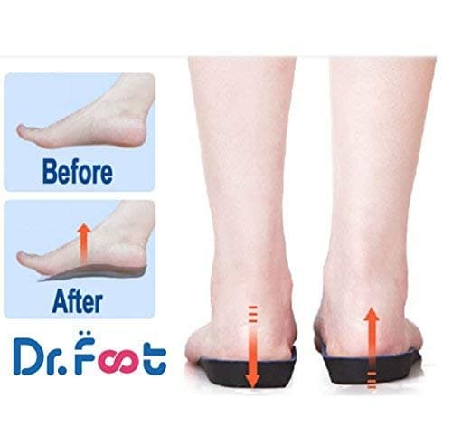 Dr. Foot's 3/4 Orthotics Insoles for Over-Pronation and Fallen Arches - 1 Pair (S - W7-8.5 | M5.5-7)