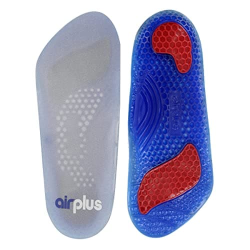 Airplus Gel Orthotics for Men and Women, Fits Any Shoe, Supports Heel, Arch & Ball