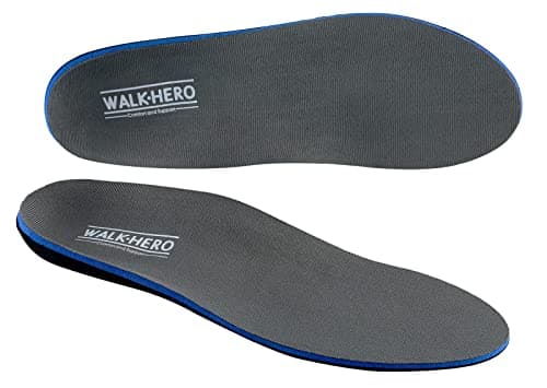 Plantar Fasciitis Foot Insoles for High and Flat Arch Support | Men's 9-9 1/2 | Women's 11-11 1/2 — Gray