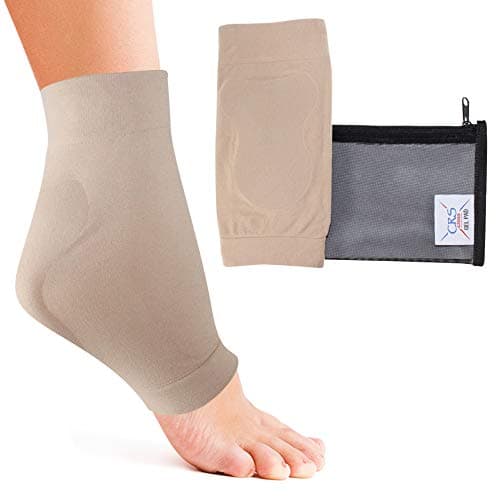 CRS Cross Achilles Heel Gel Sleeve - Premium Padding for Haglunds Bump, Tendonitis, and Bursitis Protection