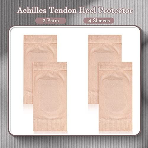 Haysandy 2-Pair Achilles Tendon Heel Protector Sleeve for Tenderness and Bursitis Protection