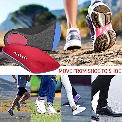 Kadalafil 3/4 Orthotic Inserts for Plantar Fasciitis - Flat Feet Relief Orthotics