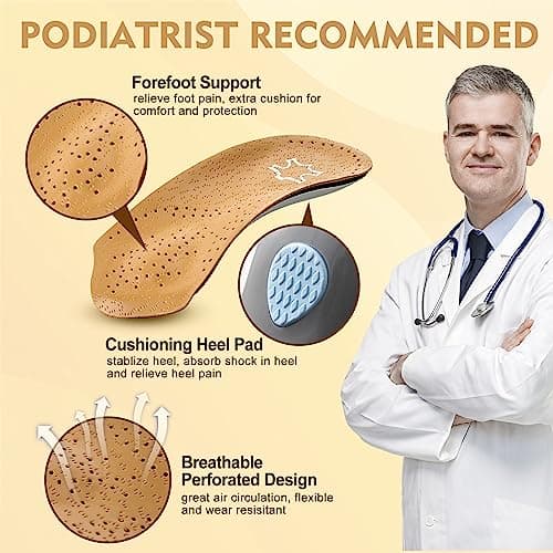 Arch Support Insoles for Men and Women - Foot Pain Relief for Flat Feet and High Arches