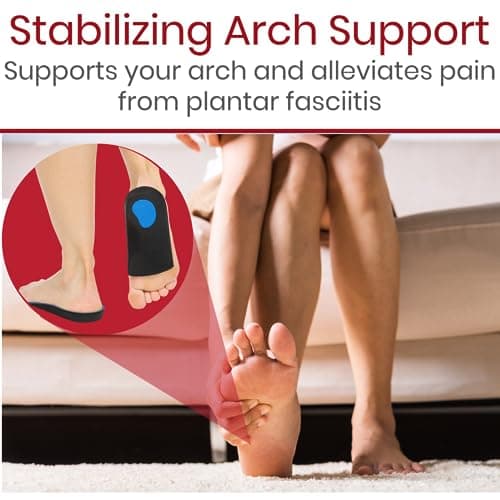 Envelop 3/4 Arch Support Inserts for Men and Women - Plantar Fasciitis, Flat Feet, Over-Pronation Relief - Running & Bas