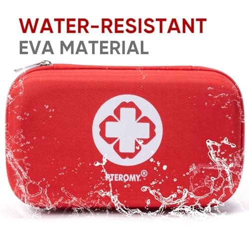 Pteromy 300 Piece Portable First Aid Kit with Hard Case