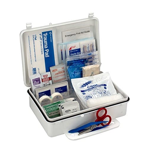 25-Person Emergency First Aid Kit - 6082, Office, Home, Construction, 95 Pieces, White