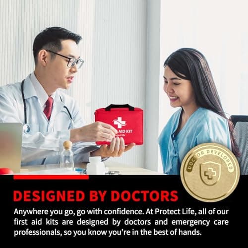 Protect Life Business First Aid Kit for Office, School & Commercial Use - 200 Pieces