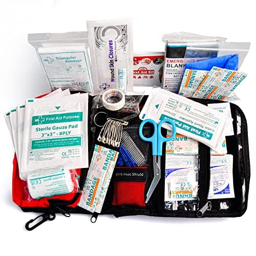 Small 100-Piece First Aid Kit for Home, Camping, and Outdoors