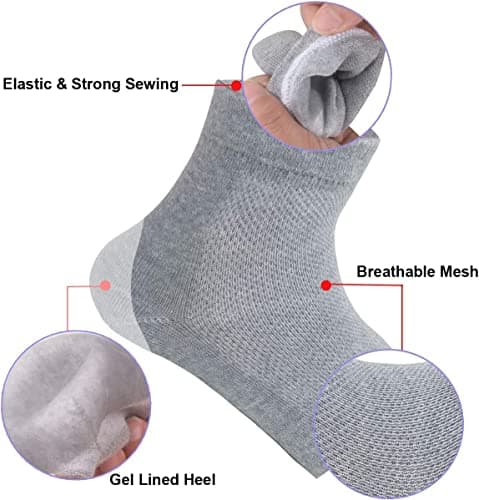 RooRuns Comfortable 2Pcs Gel Compression Sleeve for Haglund's Bump, Achilles Tendonitis & Bursitis Protection - One Size