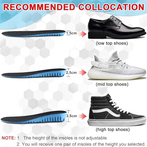 Ailaka Honeycomb Shock Absorbing Shoe Insoles for Men and Women